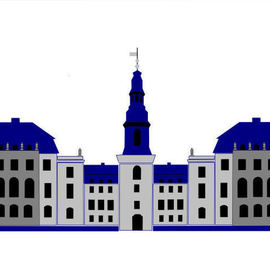 Christiansborg Palace White By Asbjorn Lonvig
