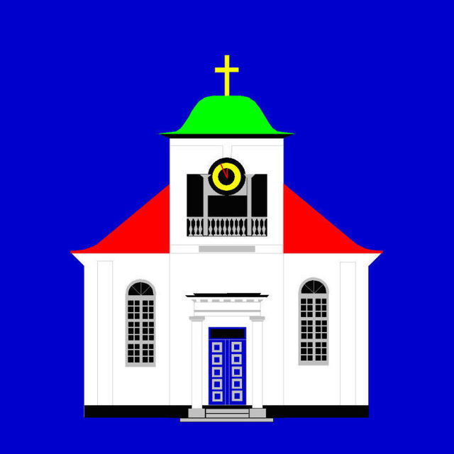 Asbjorn Lonvig  'Church St Michaelis Fredericia', created in 2010, Original Painting Other.