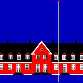 Asbjorn Lonvig: 'Denmark Forty Eight Wiliamsborg Manor House', 2005 Acrylic Painting, Architecture. Artist Description: Inspired by Wiliamsborg Manor House, Daugard, Denmark ...