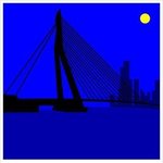 Erasmus Bridge Rotterdam By Asbjorn Lonvig