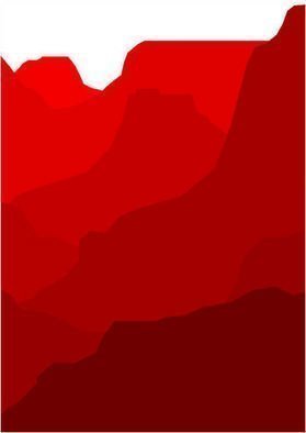 Asbjorn Lonvig: 'Grand Canyon Red', 2010 Serigraph, Abstract.                         For sale is 1 original inks on canvas, size: 84 x 59,4 cm ( 33. 1