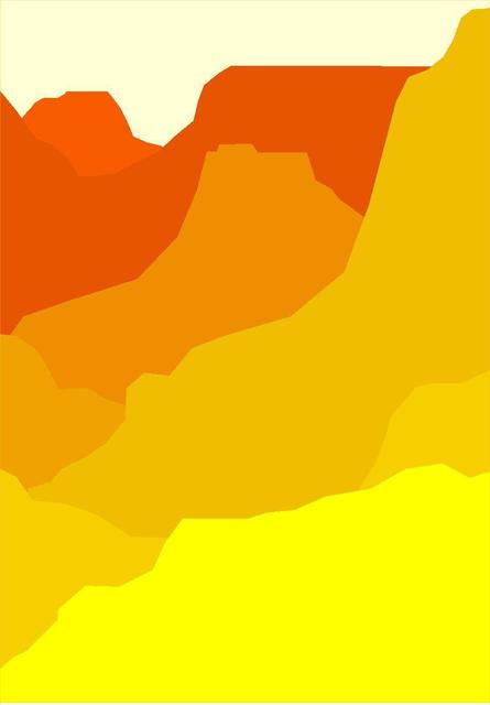 Asbjorn Lonvig  'Grand Canyon Yellow Print On Paper Or Canvas', created in 2006, Original Painting Other.