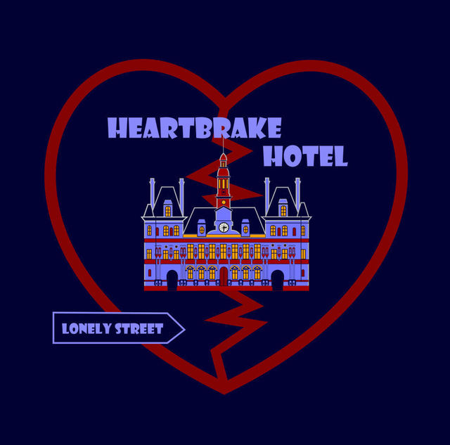 Artist Asbjorn Lonvig. 'Heartbrake Hotel' Artwork Image, Created in 2010, Original Painting Other. #art #artist