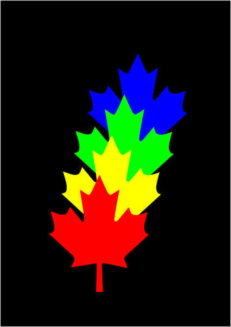Artist Asbjorn Lonvig. 'Maples Leaves' Artwork Image, Created in 2010, Original Painting Other. #art #artist