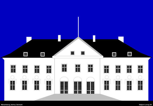 Asbjorn Lonvig  'Marselisborg Palace', created in 2006, Original Painting Other.