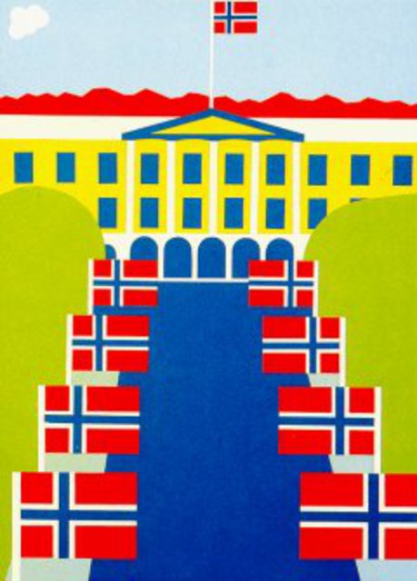 Artist Asbjorn Lonvig. 'Oslo Karl Johans Gatan' Artwork Image, Created in 2002, Original Painting Other. #art #artist