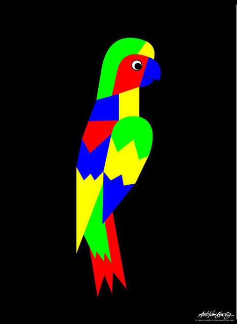 Artist Asbjorn Lonvig. 'Parrot Light' Artwork Image, Created in 2007, Original Painting Other. #art #artist