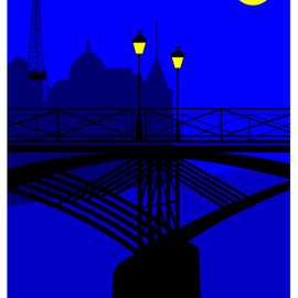 Pont des Arts in Paris By Asbjorn Lonvig