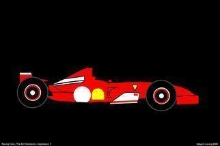Asbjorn Lonvig: 'Racing Cars The Art Dimension Formula One ', 2006 Serigraph, Abstract. Print on Canvas. Inspiration: RACING CARS - The Art Dimension. An exhibition at Aros Art Museum in Aarhus, Denmark. A ferrari from 2002. Driver Michael Schumacher.Print on Canvas. ...
