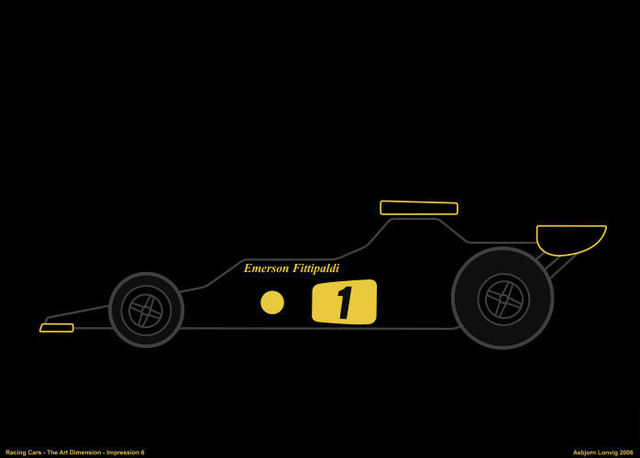 Artist Asbjorn Lonvig. 'Racing Cars The Art Dimension Lotus 72' Artwork Image, Created in 2006, Original Painting Other. #art #artist