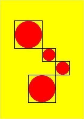 Asbjorn Lonvig: 'Red Circles Bank', 2010 Serigraph, Abstract.              For sale is 1 original inks on canvas, size: 84 x 59,4 cm ( 33. 1i? 1/2 x 23. 4i? 1/2) , price is US$ 8,632.For sale is furthermore 210 exclusive fine art prints numbered and signed archival inks on cotton, that is on Hahnemi? 1/2hle Museum Etching 350gsm fine art...