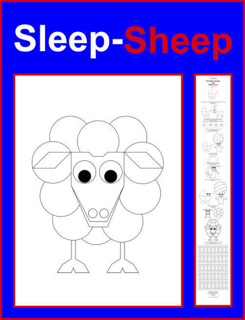 Artist Asbjorn Lonvig. 'Sleep Shepp Coloring Poster' Artwork Image, Created in 2006, Original Painting Other. #art #artist