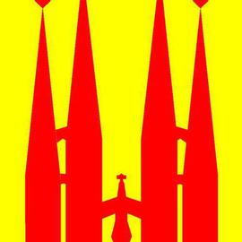 Spain Six Sagrada Familia Barcelona Skyline By Asbjorn Lonvig