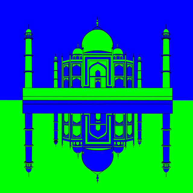 Artist Asbjorn Lonvig. 'Taj Mahal Inspiration' Artwork Image, Created in 2010, Original Painting Other. #art #artist
