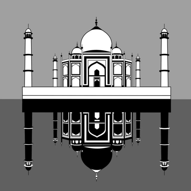 Artist Asbjorn Lonvig. 'Taj Mahal Inspiration' Artwork Image, Created in 2010, Original Painting Other. #art #artist
