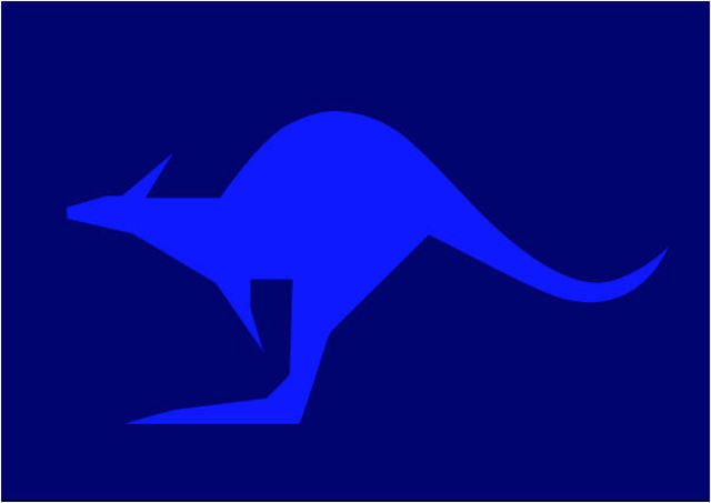 Asbjorn Lonvig  'The Blue Kangaroo', created in 2010, Original Painting Other.