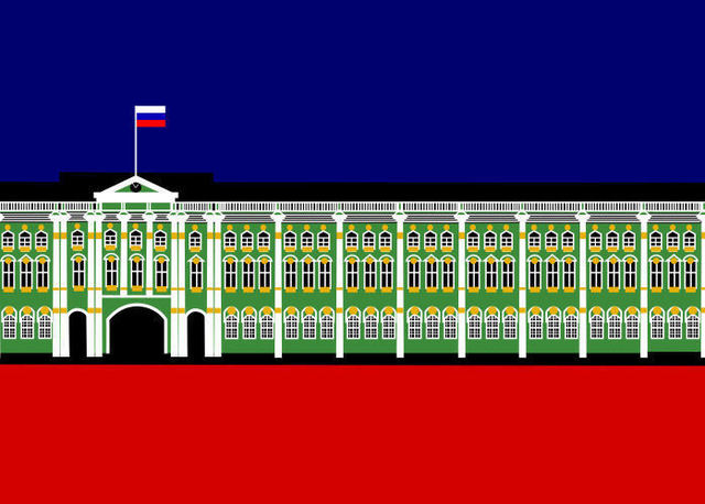 Asbjorn Lonvig  'The Winter Palace Inspiration St Petersburg', created in 2009, Original Painting Other.