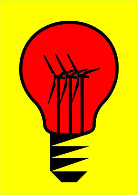 Artist Asbjorn Lonvig. 'Think Wind Power' Artwork Image, Created in 2010, Original Painting Other. #art #artist