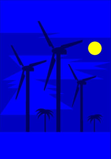 Artist Asbjorn Lonvig. 'Windmill Morning Print On Paper Or Canvas' Artwork Image, Created in 2006, Original Painting Other. #art #artist