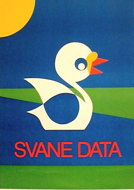 Asbjorn Lonvig  'Duckling To Svane Data', created in 1989, Original Painting Other.