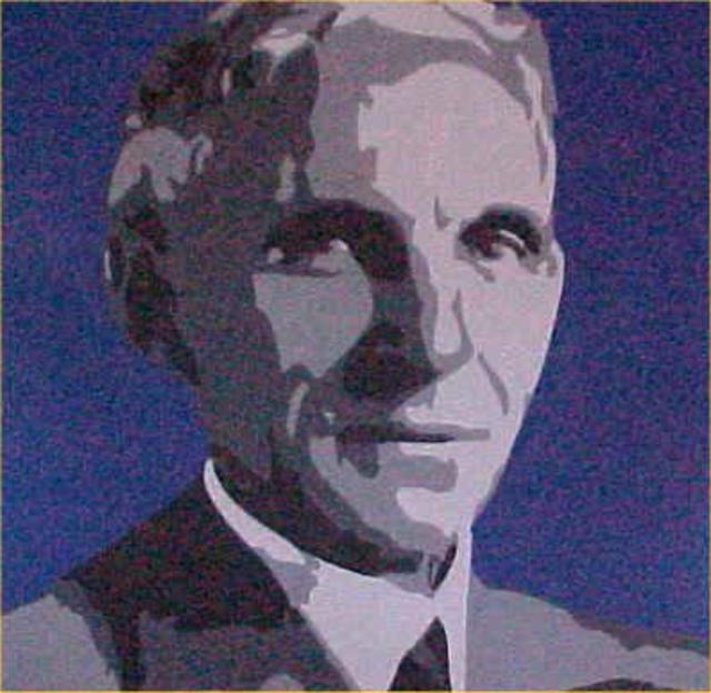 Artist Asbjorn Lonvig. 'Henry Ford' Artwork Image, Created in 2000, Original Painting Other. #art #artist