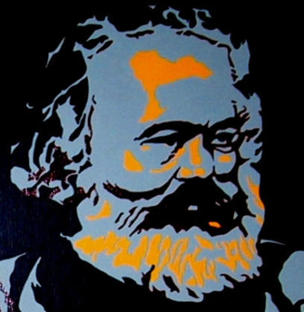 Artist Asbjorn Lonvig. 'Marx' Artwork Image, Created in 2000, Original Painting Other. #art #artist