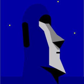 Asbjorn Lonvig: 'night ', 2003 Acrylic Painting, Abstract. Artist Description: The Rapa- Nui Exclusive Selection.Seleccion Esclusiva del Isla de Pascu.   Easter Island Exclusive Selection. Claudio A. Batista Diaz from Chile, who is born on Easter Island and director Torben Corneliushave encouraged me to make a Rapa- Nui Exclusive Selection.On 22 May 2003 we had ...
