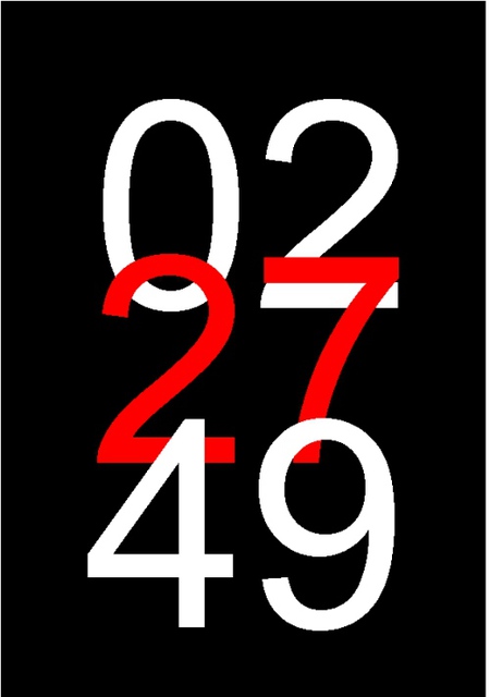 Artist Asbjorn Lonvig. 'Six Digits Three Numbers' Artwork Image, Created in 2002, Original Painting Other. #art #artist