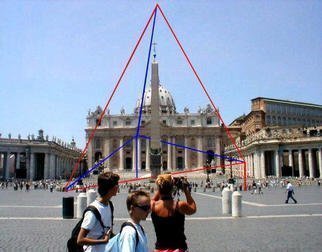 Asbjorn Lonvig: 'trinity', 2003 Steel Sculpture, Abstract. At Piazza S. Pietro, Rome. In 2002 I investigated the 