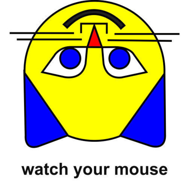 Asbjorn Lonvig  'Watch Your Mouse', created in 2007, Original Painting Other.