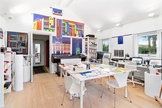 Asbjorn Lonvig: 'x factor house in dk indore', 2019 Digital Art, undecided. X- Factor House in Hedensted, Denmark for sale.Contact 8722@ estate.  dk...