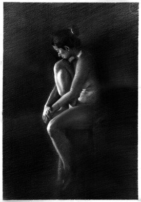 Luis Rocca: 'NUDE FEMALE', 2009 Pencil Drawing, nudes.  Female Nude P- 110 ...
