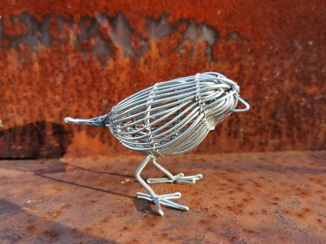 Artist Joe Sab. 'Linear Wire Bird' Artwork Image, Created in 2020, Original Crafts. #art #artist