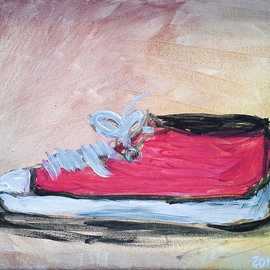 Red Tennis Shoe By Loretta Nash