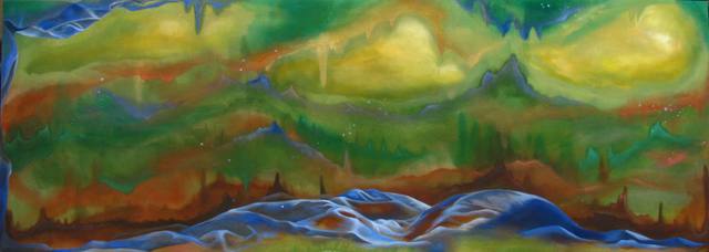Artist Lorie Ofir . 'Clouds Under Caverns' Artwork Image, Created in 2010, Original Painting Oil. #art #artist