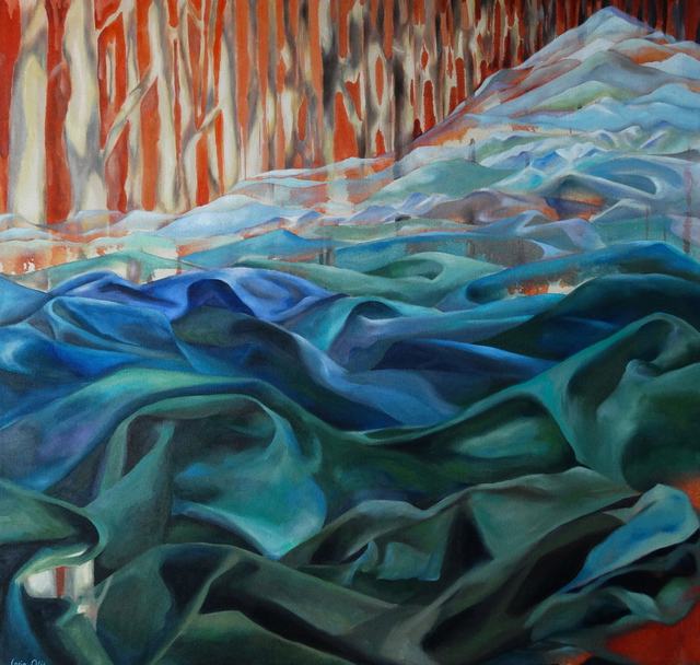 Artist Lorie Ofir . 'Mountains Infinity II' Artwork Image, Created in 2014, Original Painting Oil. #art #artist