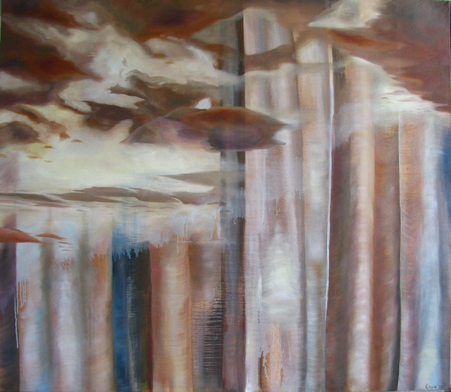 Artist Lorie Ofir . 'Sky And Shade' Artwork Image, Created in 2010, Original Painting Oil. #art #artist