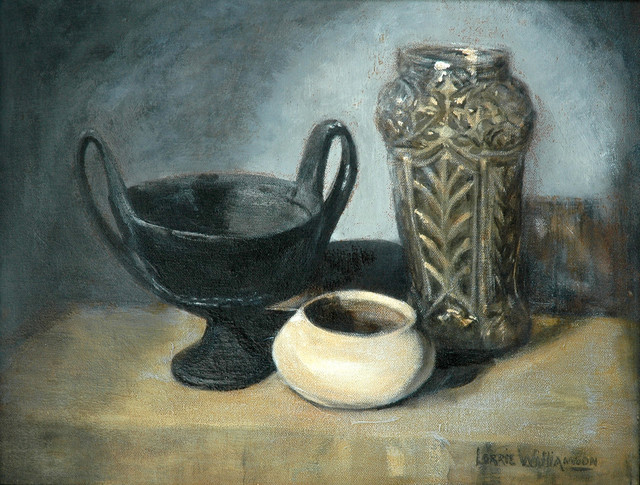 Lorrie Williamson  'Relics From The Past', created in 2008, Original Pastel Oil.