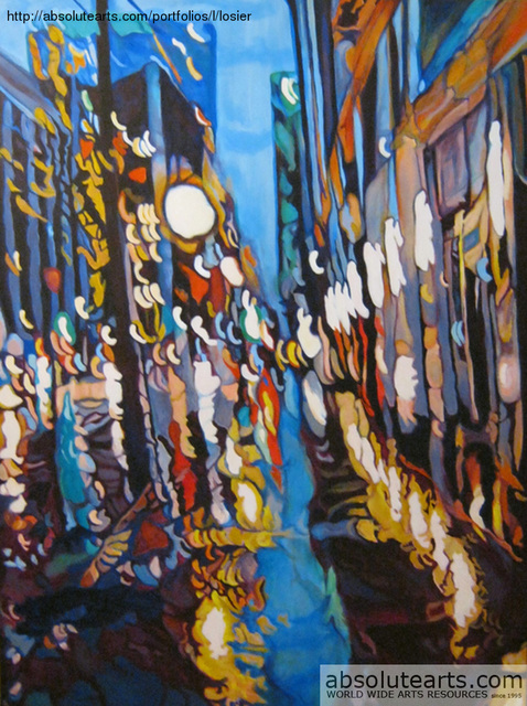 Artist Claudette Losier. 'Night Vision 2' Artwork Image, Created in 2012, Original Painting Oil. #art #artist