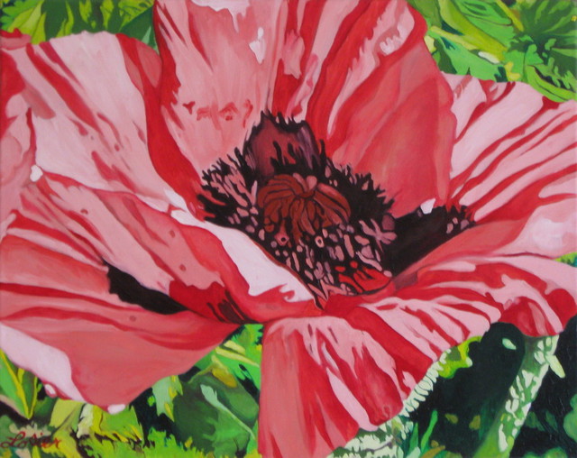 Claudette Losier  'Opening Up To Beauty', created in 2009, Original Painting Acrylic.