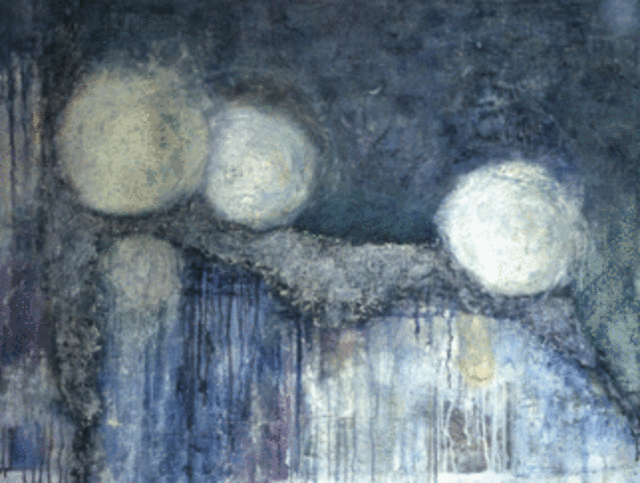 Louise Weinberg  'Sphere Series Untitled 4', created in 2008, Original Painting Oil.