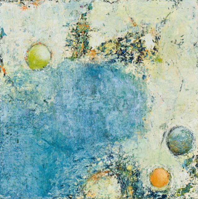 Louise Weinberg  'Spheres Emerging 6', created in 2009, Original Painting Oil.