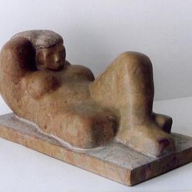 Lou Lalli: 'Reclining Venus', 1998 Stone Sculpture, Figurative. Artist Description: Spanish Bottechino marble...