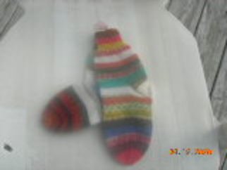 Aisling  Curtin: 'childs socks', 2021 Fiber, Children. made to order in the clients colours ...