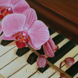 Laurie Pagels: 'Visual Harmony', 2009 Oil Painting, Floral. 