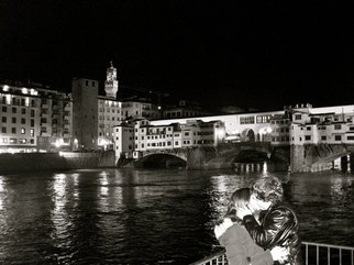 Laurie Delaney: 'Passion', 2011 Black and White Photograph, Love. Florence, romance, kissing, love. ...