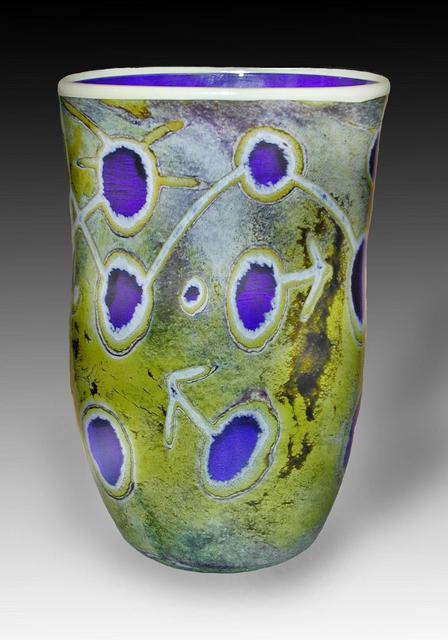 Lawrence Tuber  'Network Vessel', created in 2003, Original Sculpture Glass.
