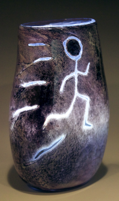 Lawrence Tuber  'Runner Graal', created in 2015, Original Sculpture Glass.