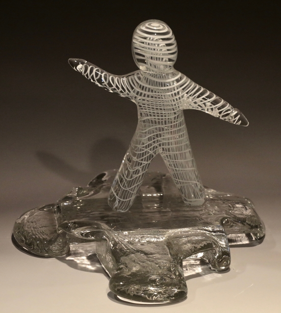 Lawrence Tuber  'Excelsior', created in 2019, Original Sculpture Glass.