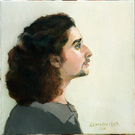 Lubov Meshulam Lemkovitch: 'Pasha', 2006 Oil Painting, Portrait. 
